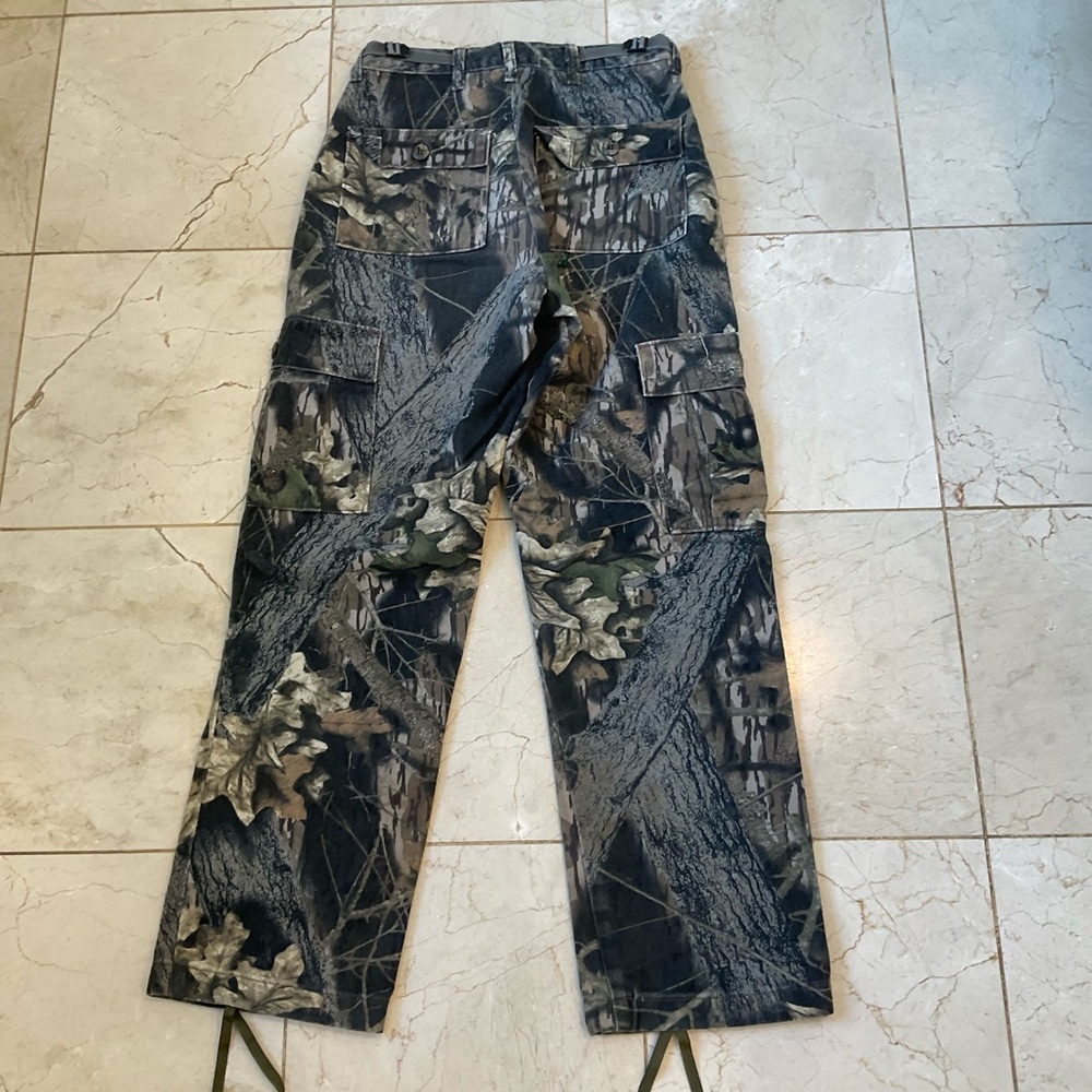 Camo hunting pants, Zip & button, side, back and leg pockets, soft, Size XS - Picture 9 of 14